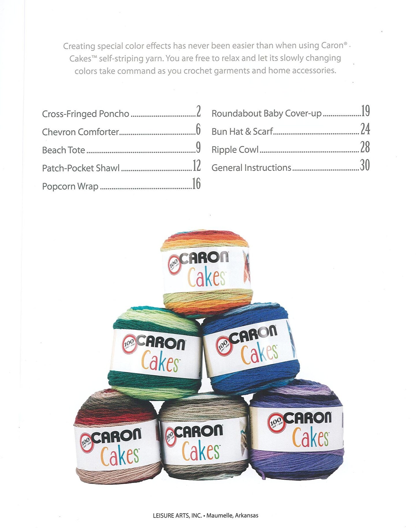 Leisure Arts Caron Cakes Crochet Book, Crochet Pattern Books, Books Patterns, Patterns, Stitch Book, Patterns For Beginners