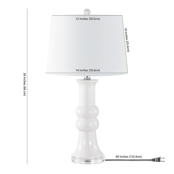 Safavieh Table Lamp Collection Lamber 26" Table Lamp Ivory