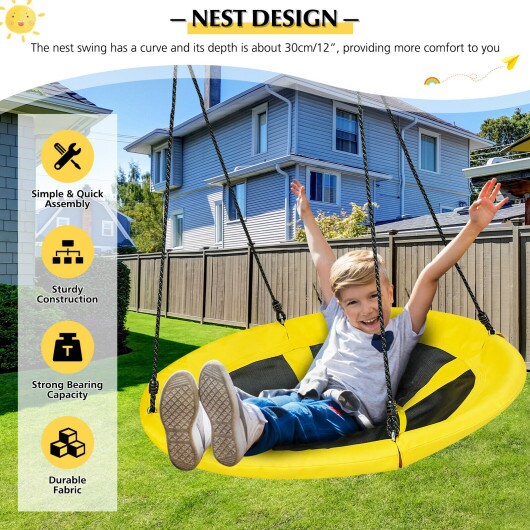 40 inch Nest Tree Outdoor Round Swing