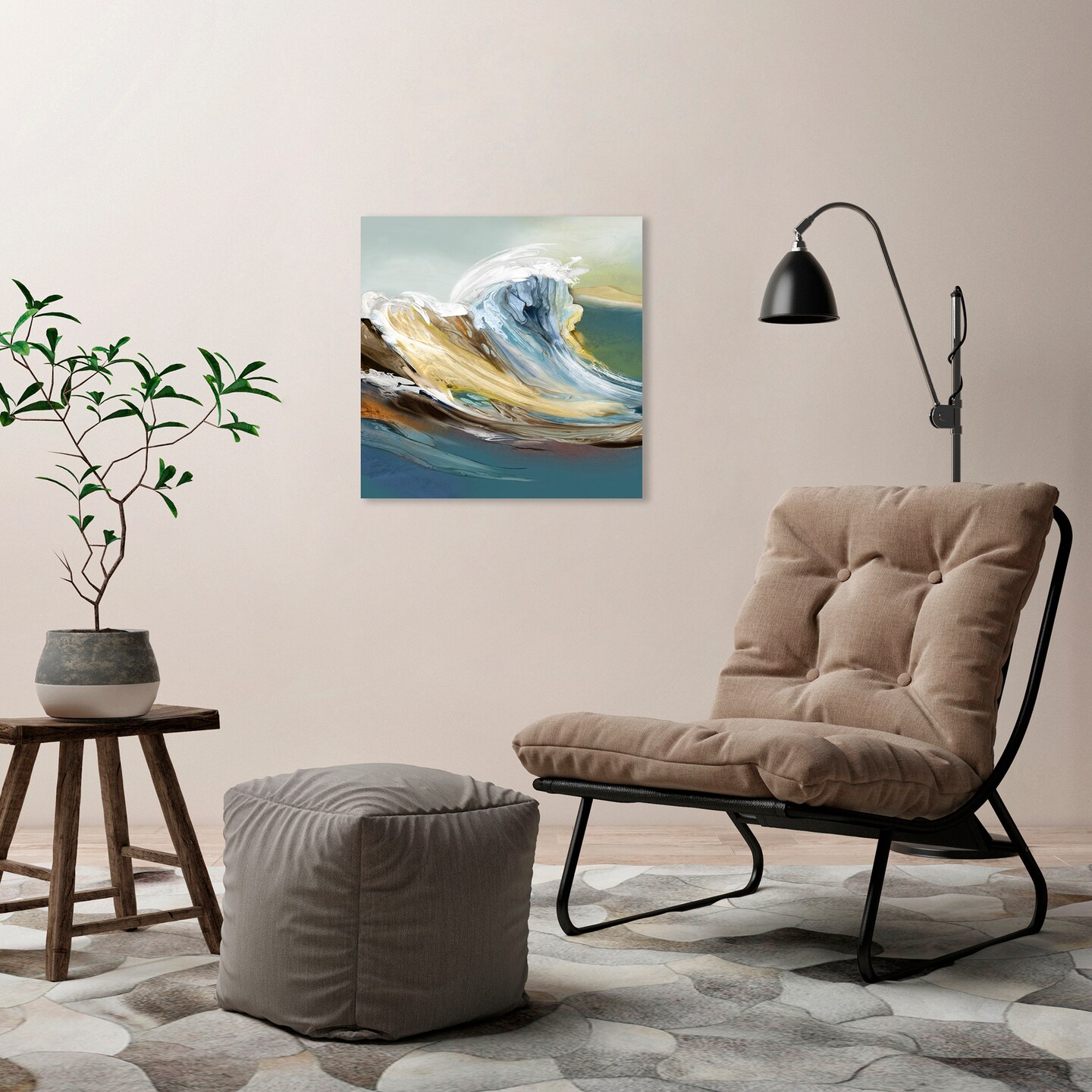 Fantasy Sea by PI Creative Art 10x10 Gallery Wrapped Canvas - Americanflat