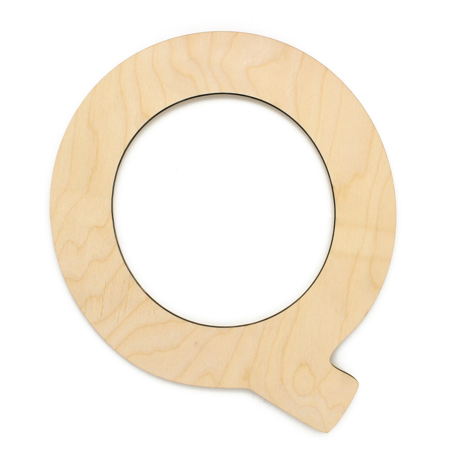 Essentials By Leisure Arts Arts Wood Letter 9.5&#x22; Birch Q