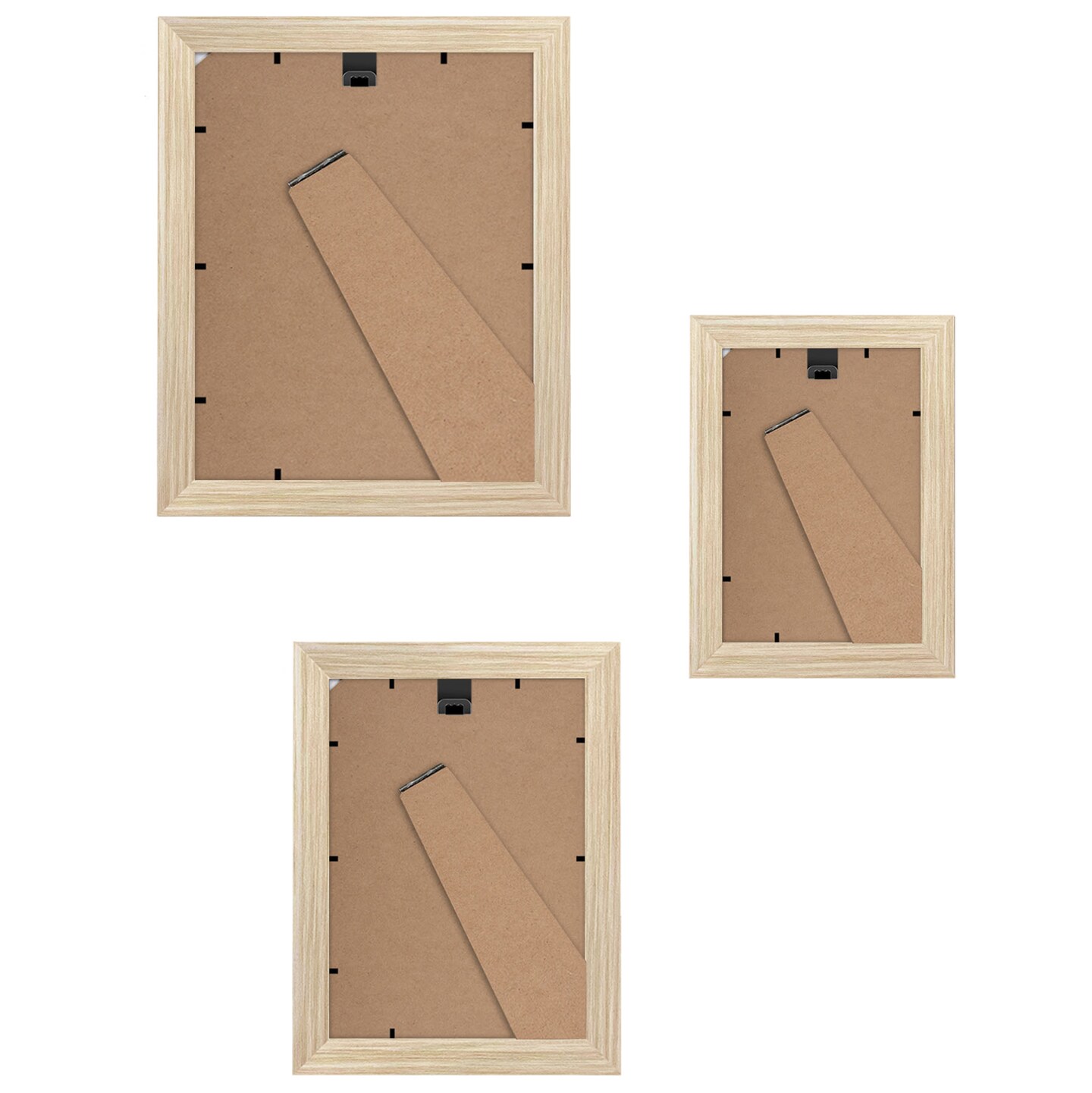 Americanflat Set of 10 Picture Frames - Gallery Wall 8x10, 5x7, 4x6 Frames Oak