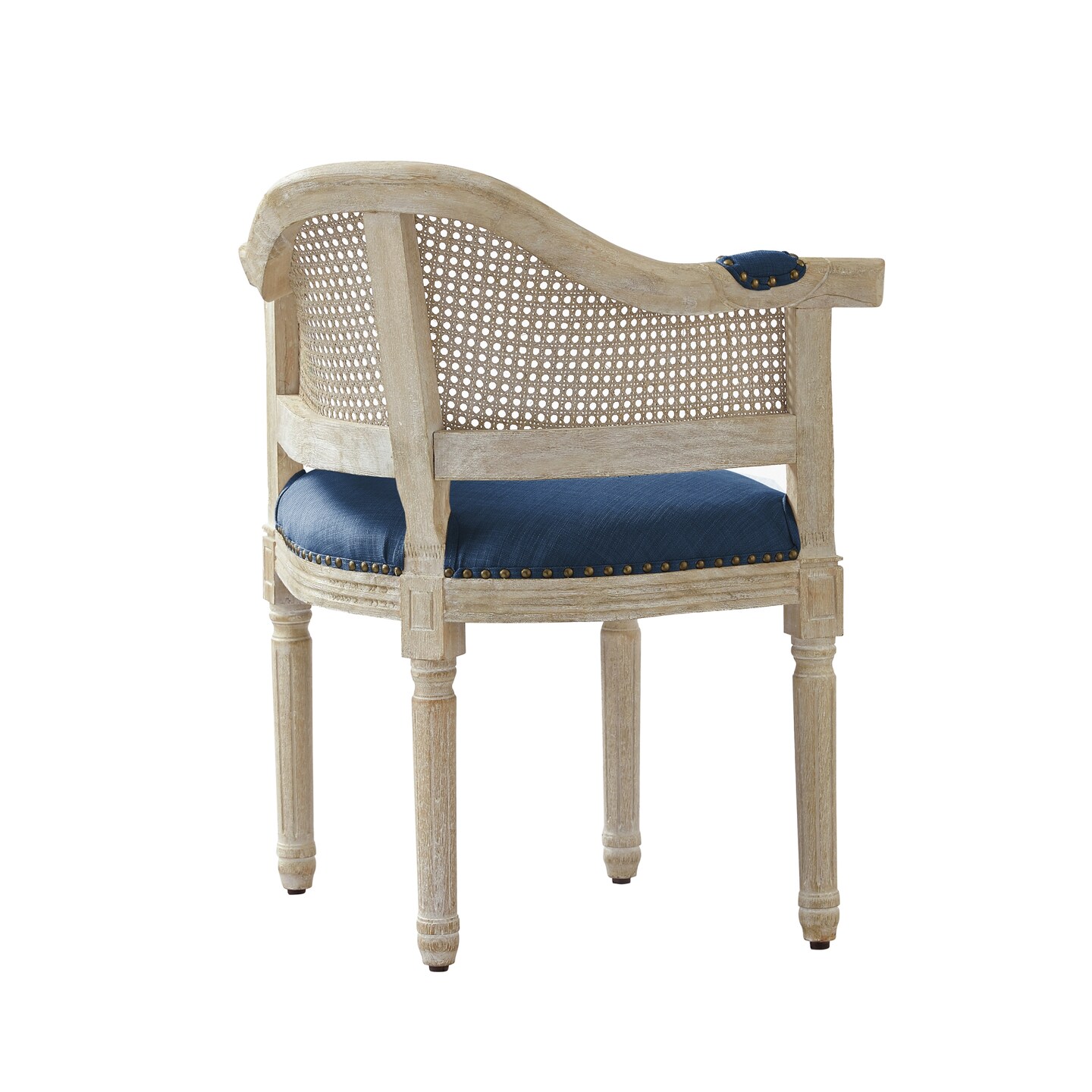 Edmond Linen Accent Chair With Nailhead Trim