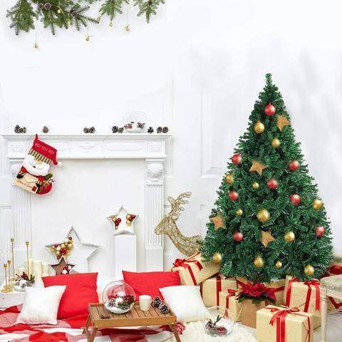 Bosonshop 6&#x27; Premium Spruce Artificial Christmas Tree w/Metal Stand, Green