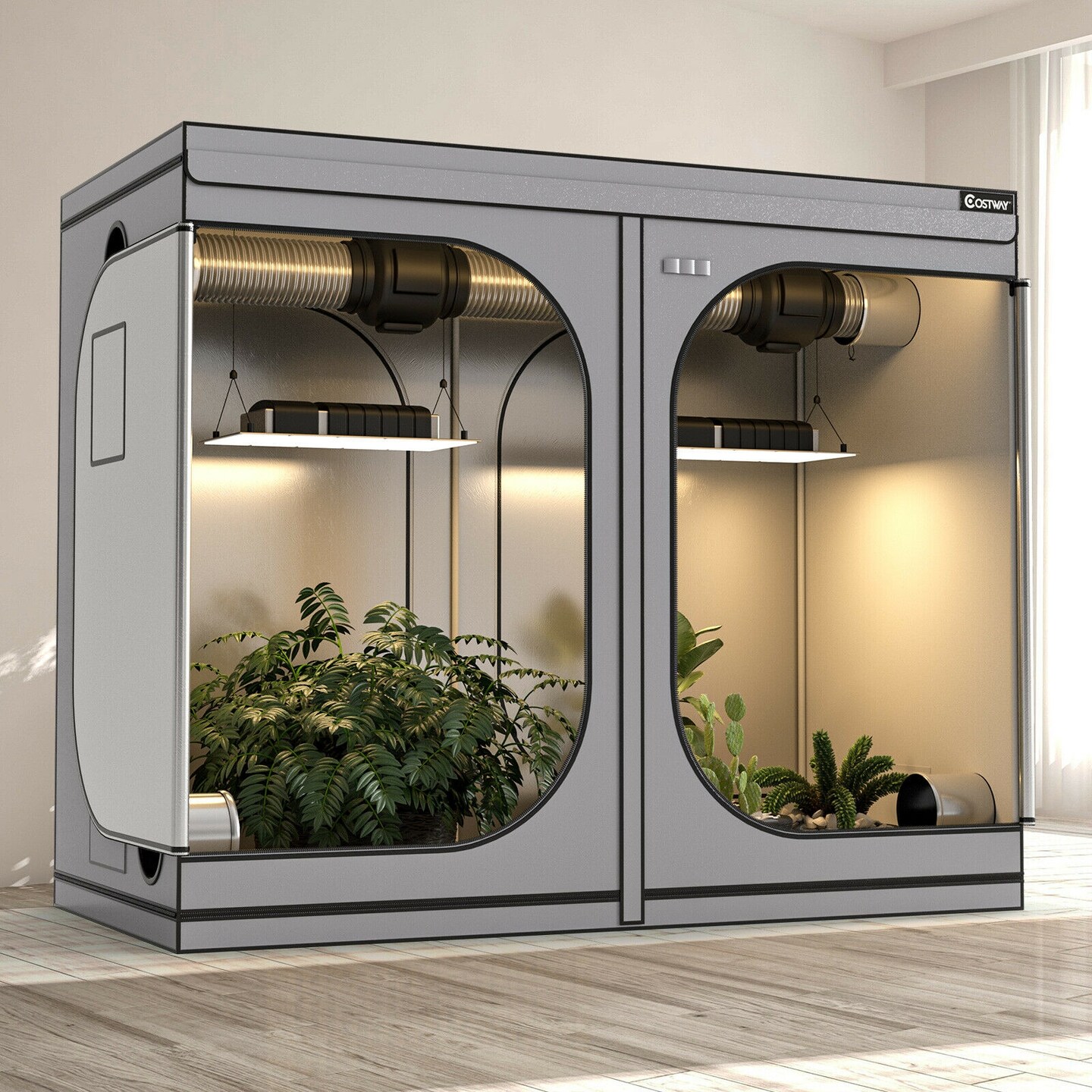 4 x 8 Grow Tent with Observation Window for Indoor Plant Growing