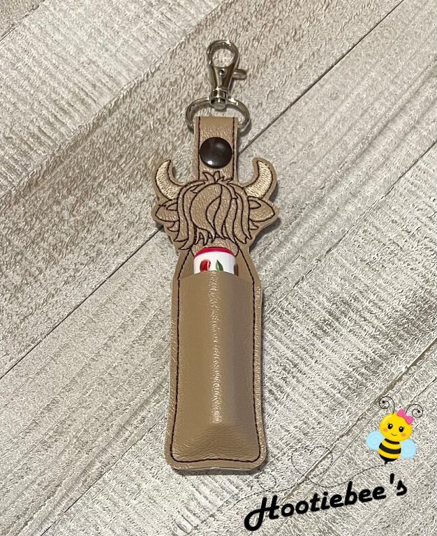 Highlands Cow Hand Sanitizer Holder and or Lip Balm Holder product 6