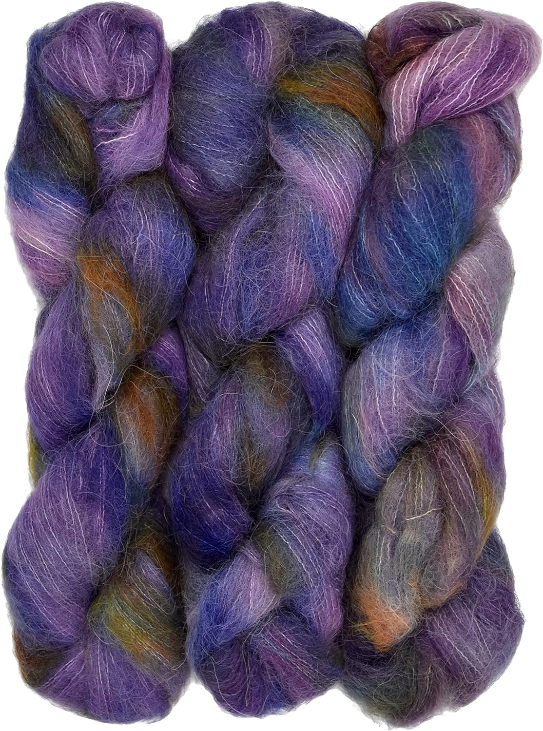 Suri Sensation Brushed Suri Alpaca: Super-Soft Lace Weight Yarn for Knit and Crochet, Non-Itchy, Pacific Northwest Hand Dyed.