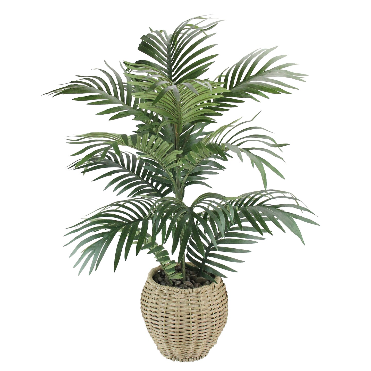 Northlight 23.5&#x22; Green Potted Artificial Areca Palm Plant