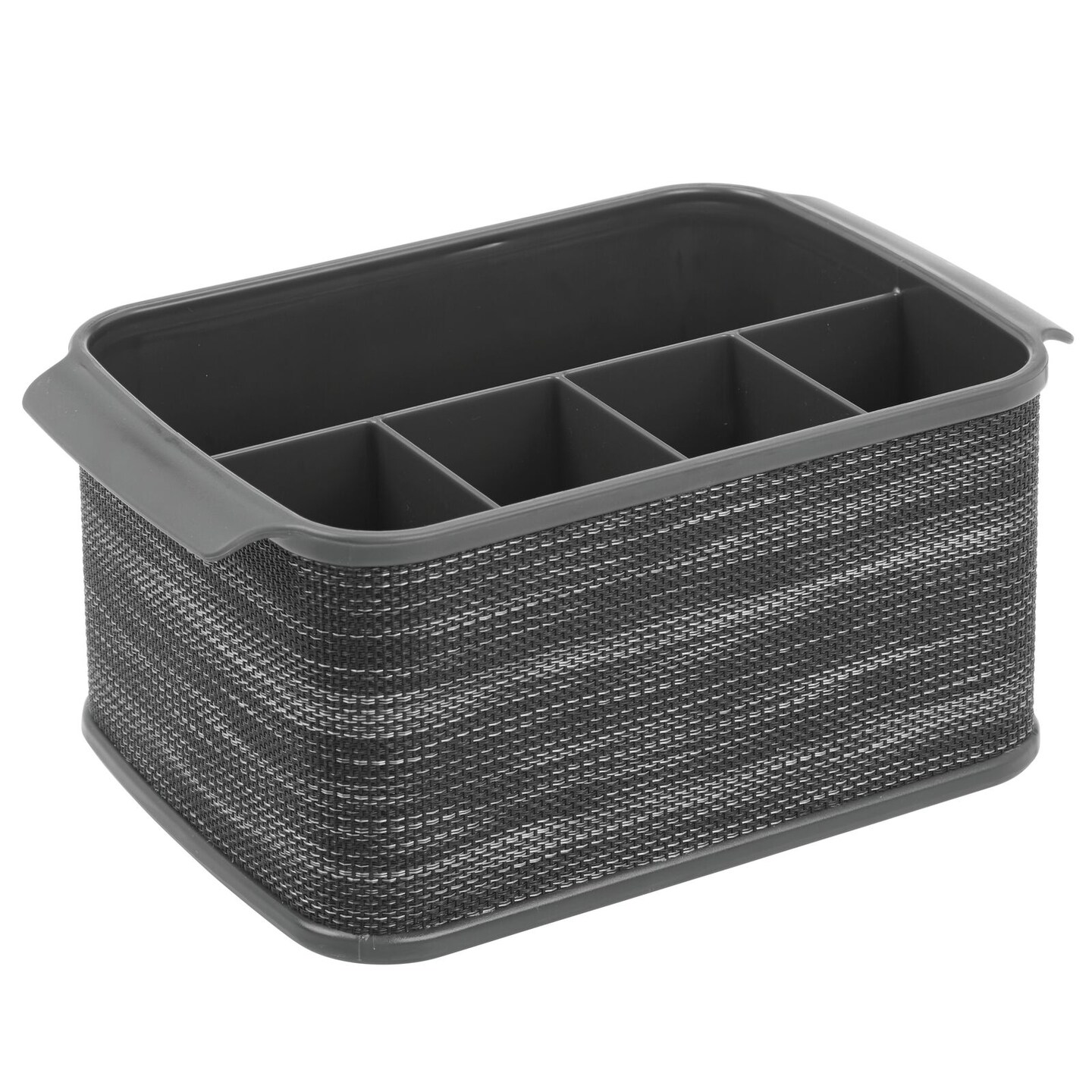 mDesign Plastic Cutlery Storage Organizer Caddy Bin