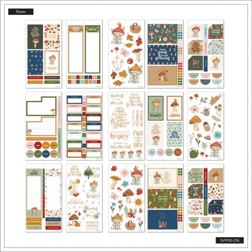 Happy Planner Sticker Value Pack 30/Sheets-Woodland Seasons | Michaels