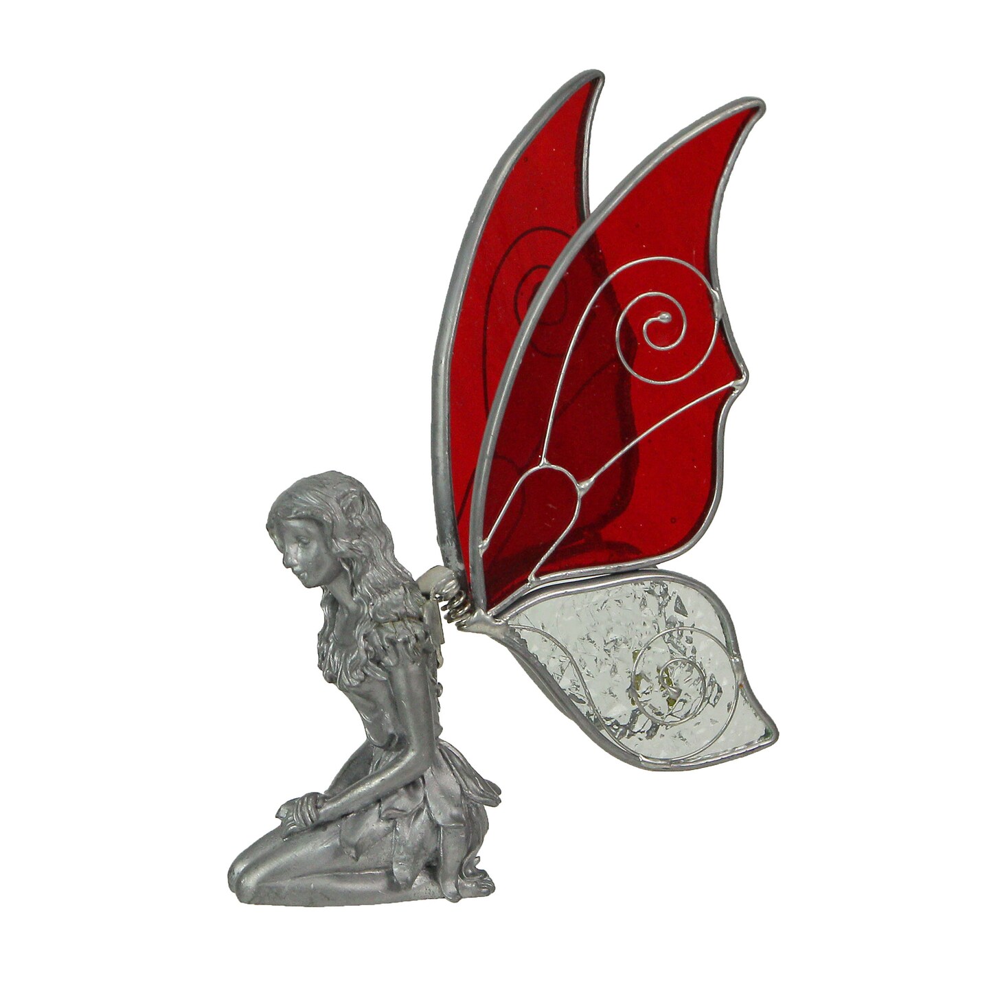 Kneeling Fairies Pewter Figurines