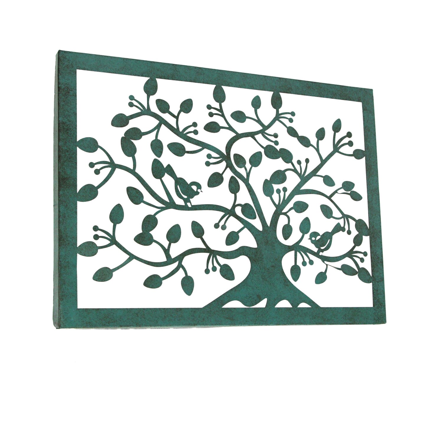 17 Inch Metal Tree With Birds Wall Hanging Art Home Decor Living Room Decoration