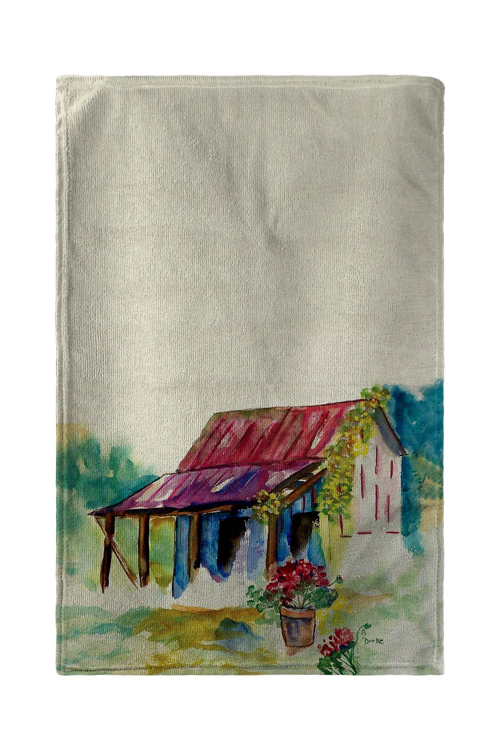 Betsy Drake Barn &#x26; Geranium Beach Towel