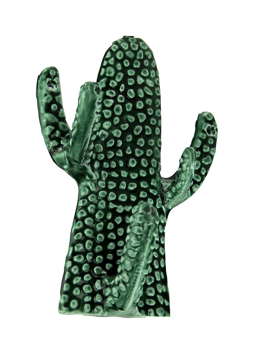 Green Triple Branch Seguaro Cactus Wall Hook