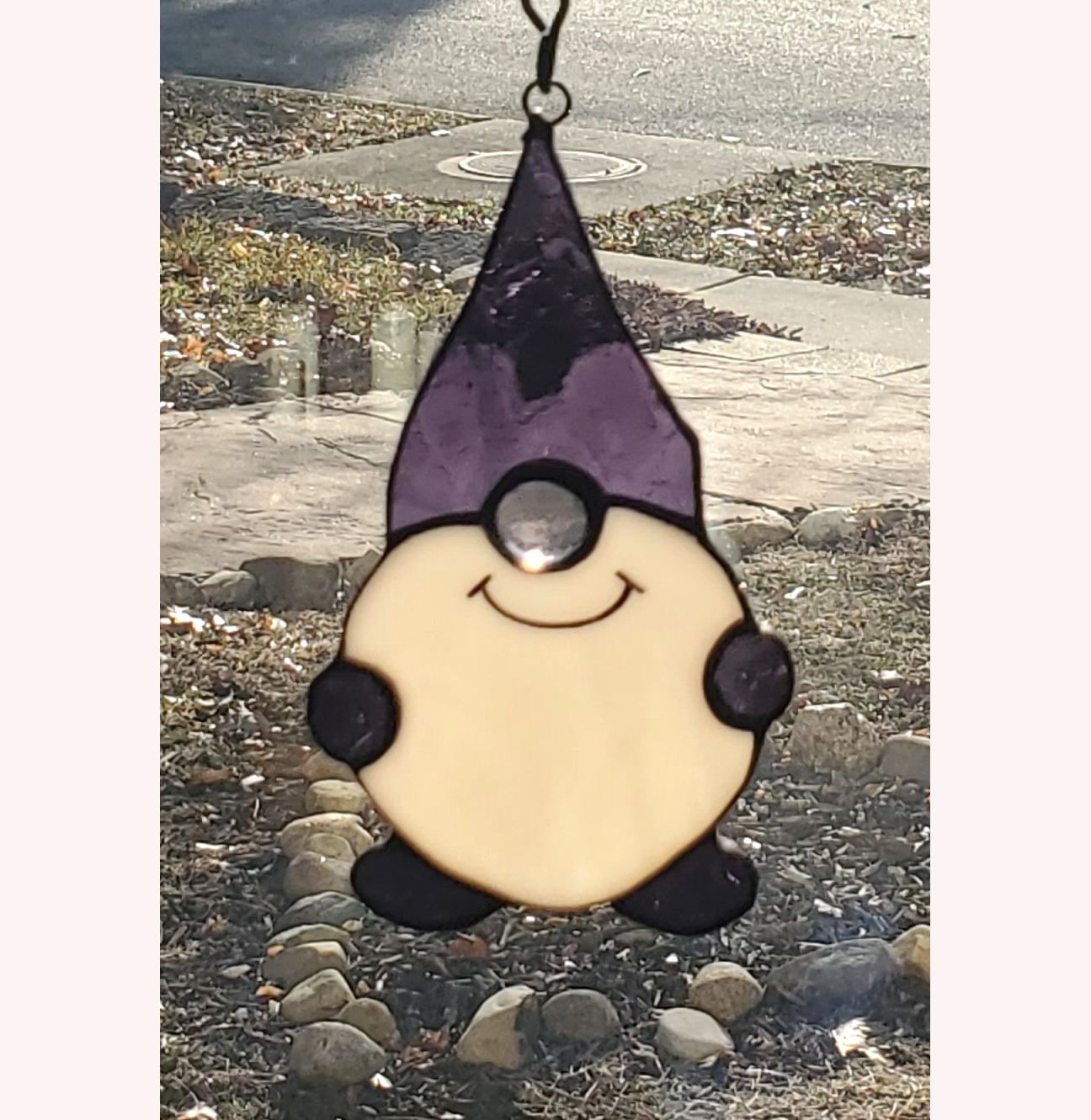 Stained glass outlet Witch Gnome