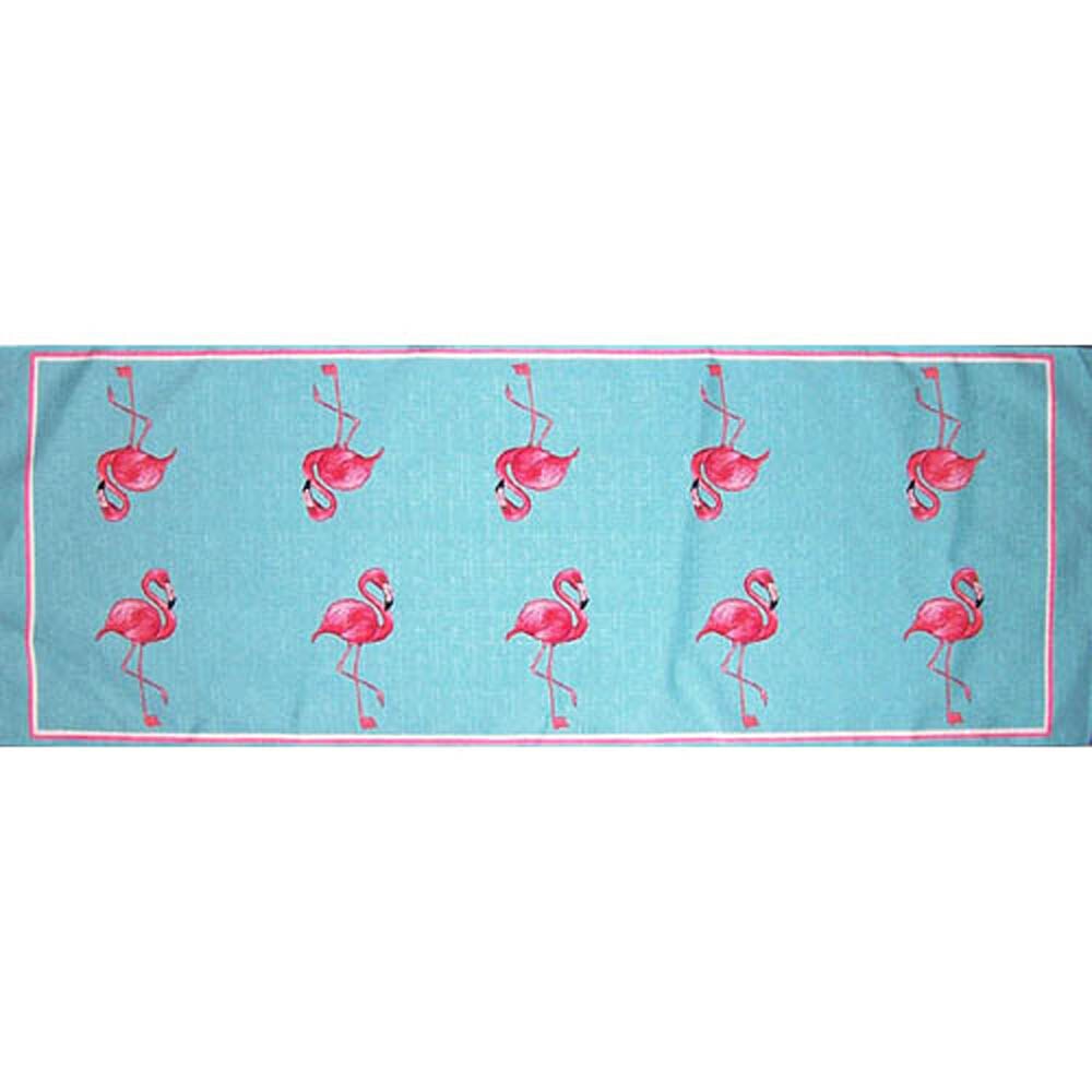 Betsy Drake Flamingo Table Runner 13x54