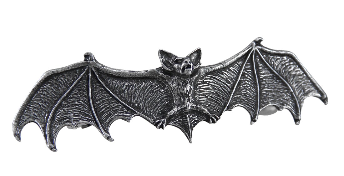Darkling  Gothic Pewter Hair Slide