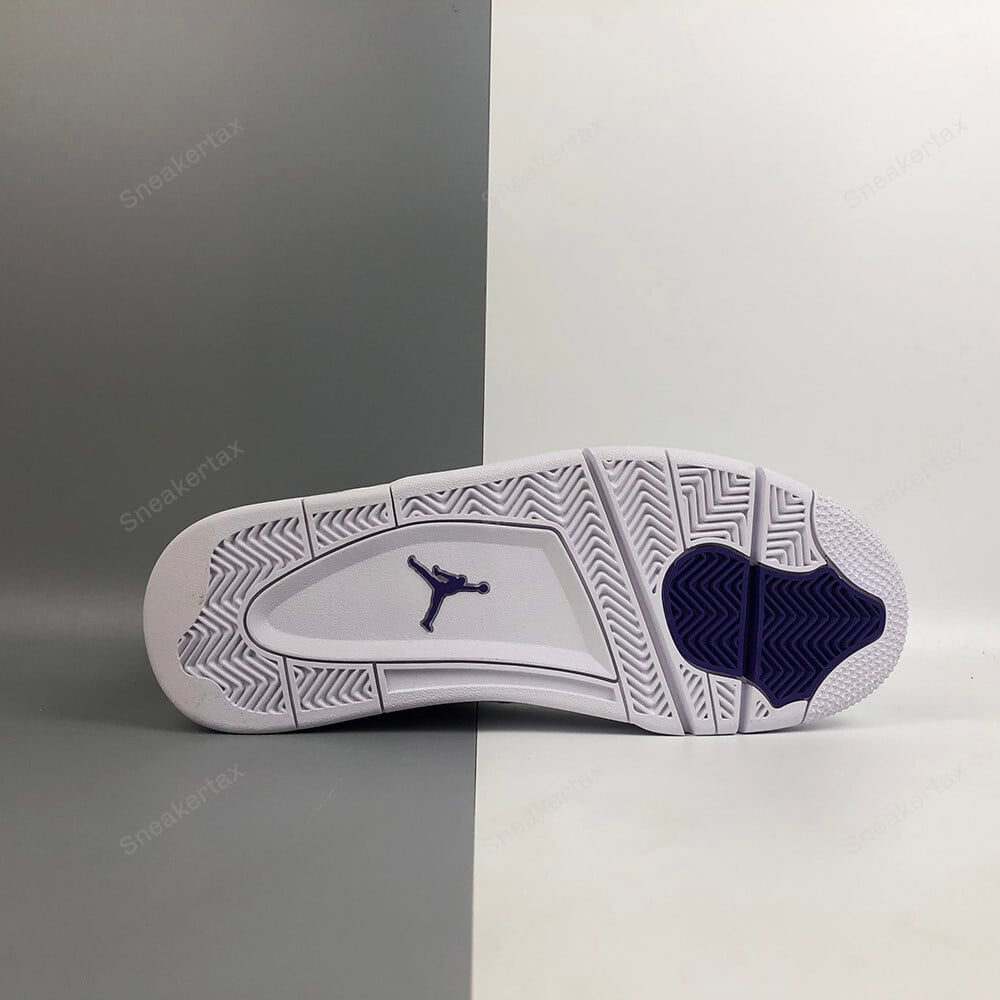 Jordan 4 White Court Purple-Metallic Silver - image7
