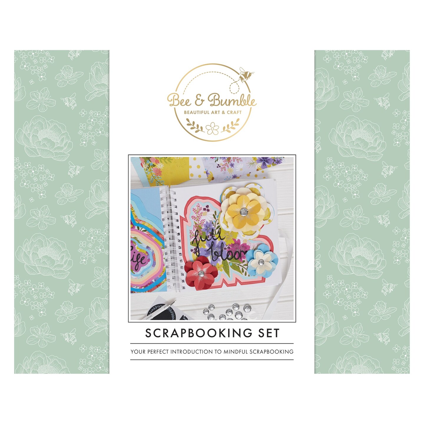 Bee & Bumble Scrapbooking Kit-crowded Florals 