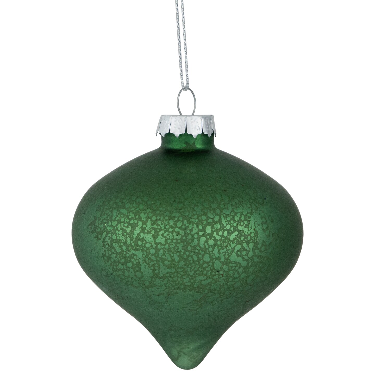 Northlight 3-Finish Glass Christmas Ball and Onion Ornaments - 3&#x22; (80mm) - Forest Green - 9ct