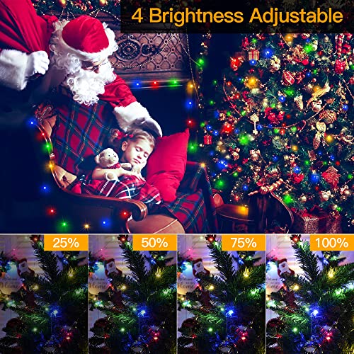 Ollny Christmas Lights Outdoor-1000LED 330ft IP67 Waterproof Plug in Christmas Tree Lights with Remote-8 Modes, Memory Function and T