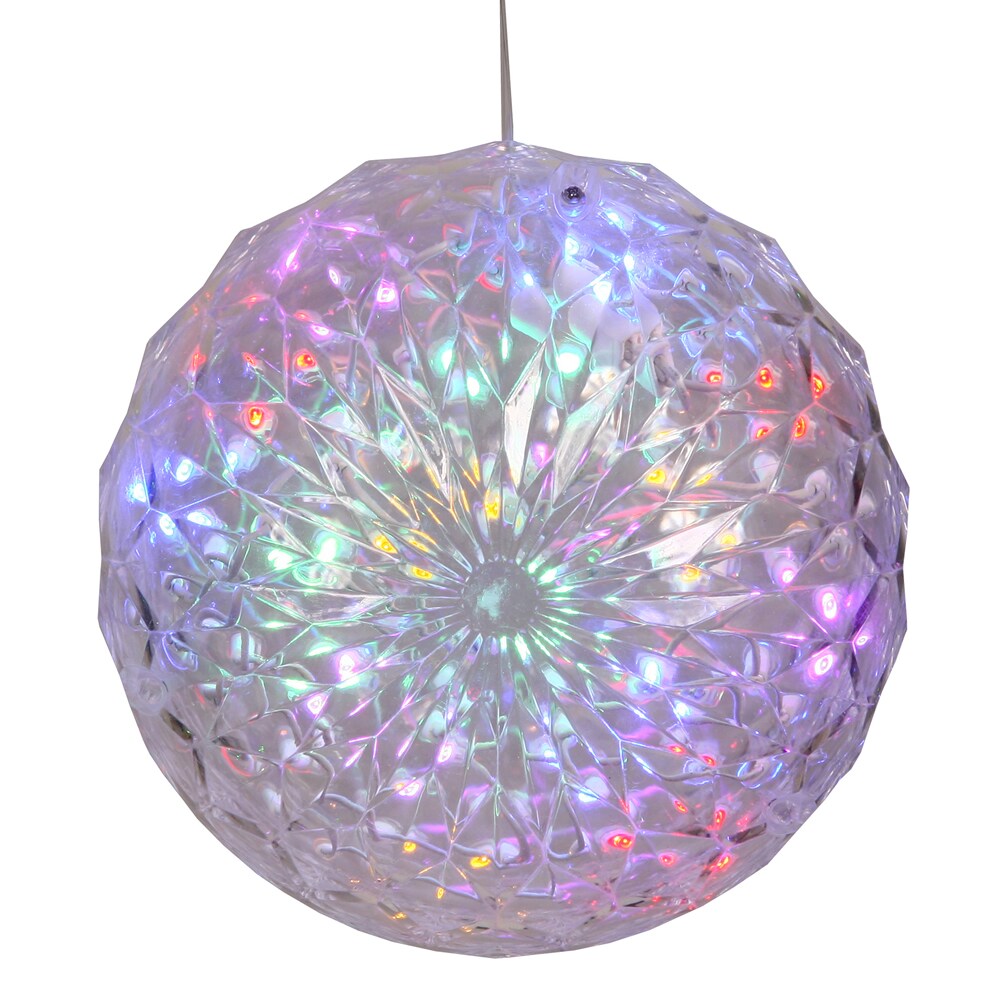 30Lt X 6&#x22; LED Multi Crystal Ball Outdoor