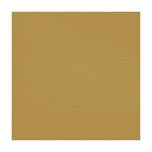 Gold 2-Ply Beverage Napkins