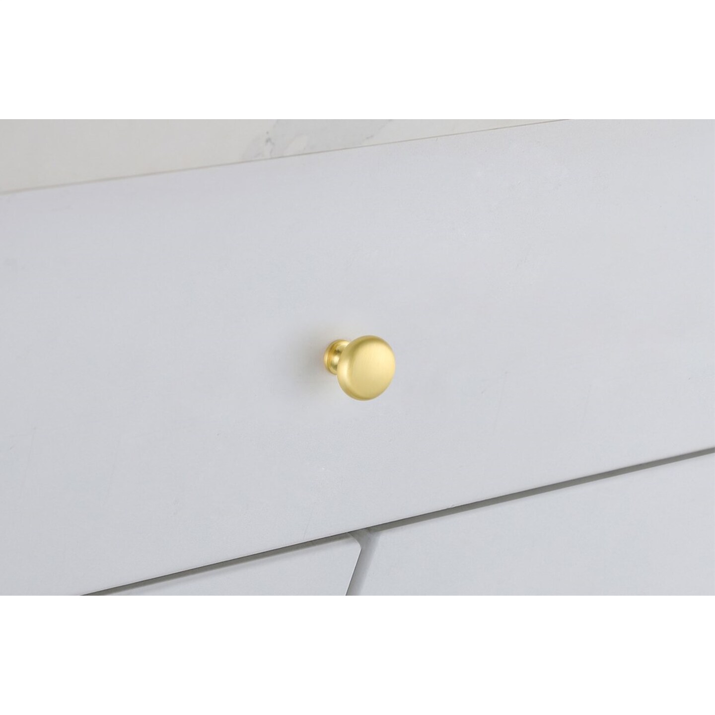 Cadon 1.2&#x22; Diameter Brushed Gold Mushroom Knob Multipack (Set of 10)