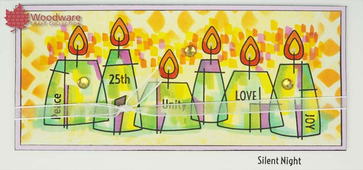 Woodware Craft Collection Woodware Clear Singles Stained Glass Candles