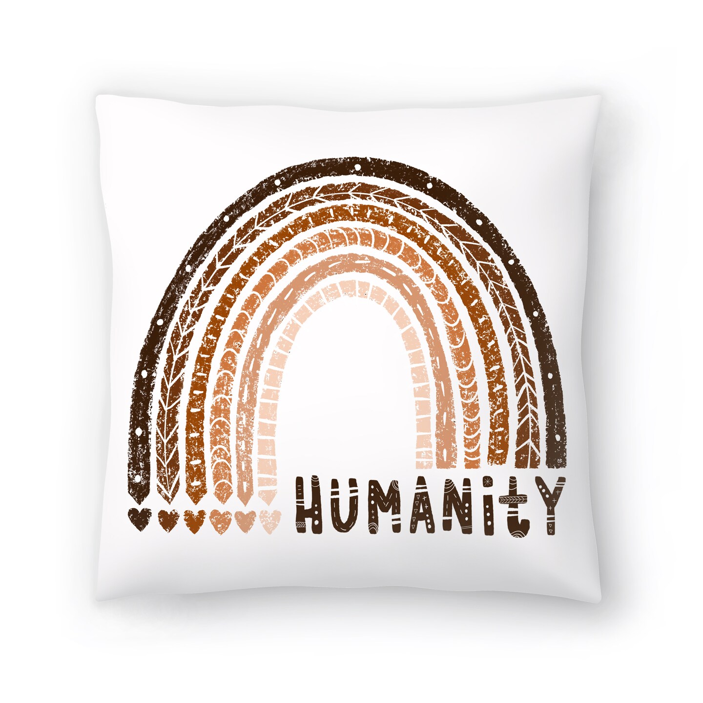 Humanity by Emiko Rainbow Throw Pillow - Americanflat
