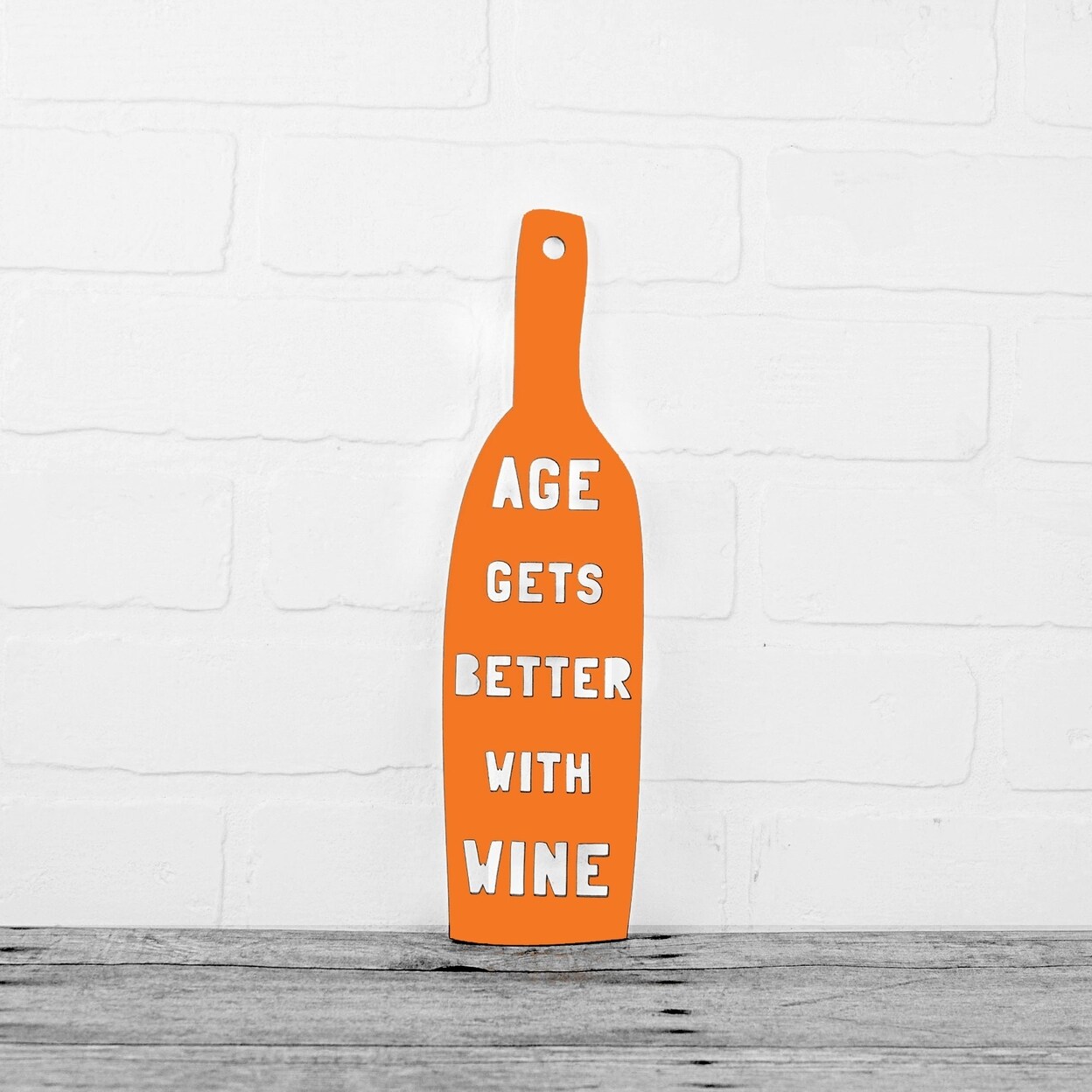 Spunky Fluff Age Gets Better With Wine Funny Wine Bottle Kitchen Sign