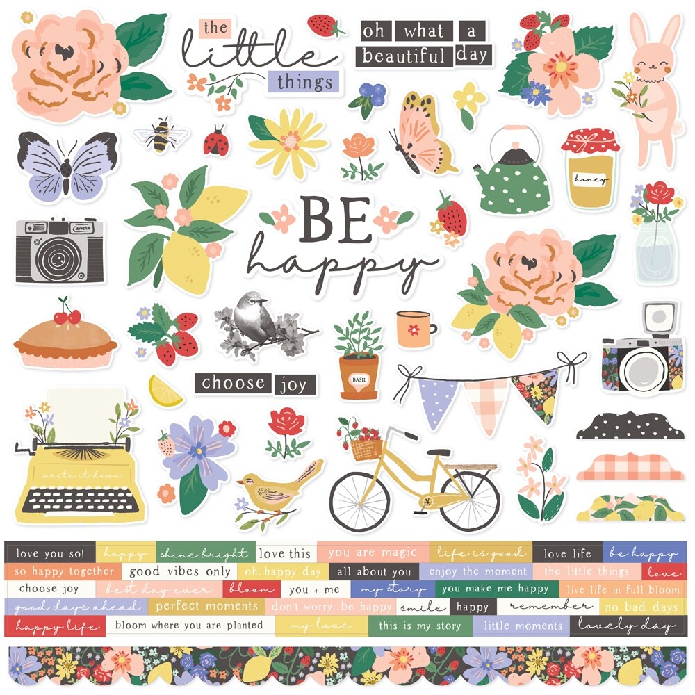 The Little Things Cardstock Stickers-12&#x22;X12&#x22;
