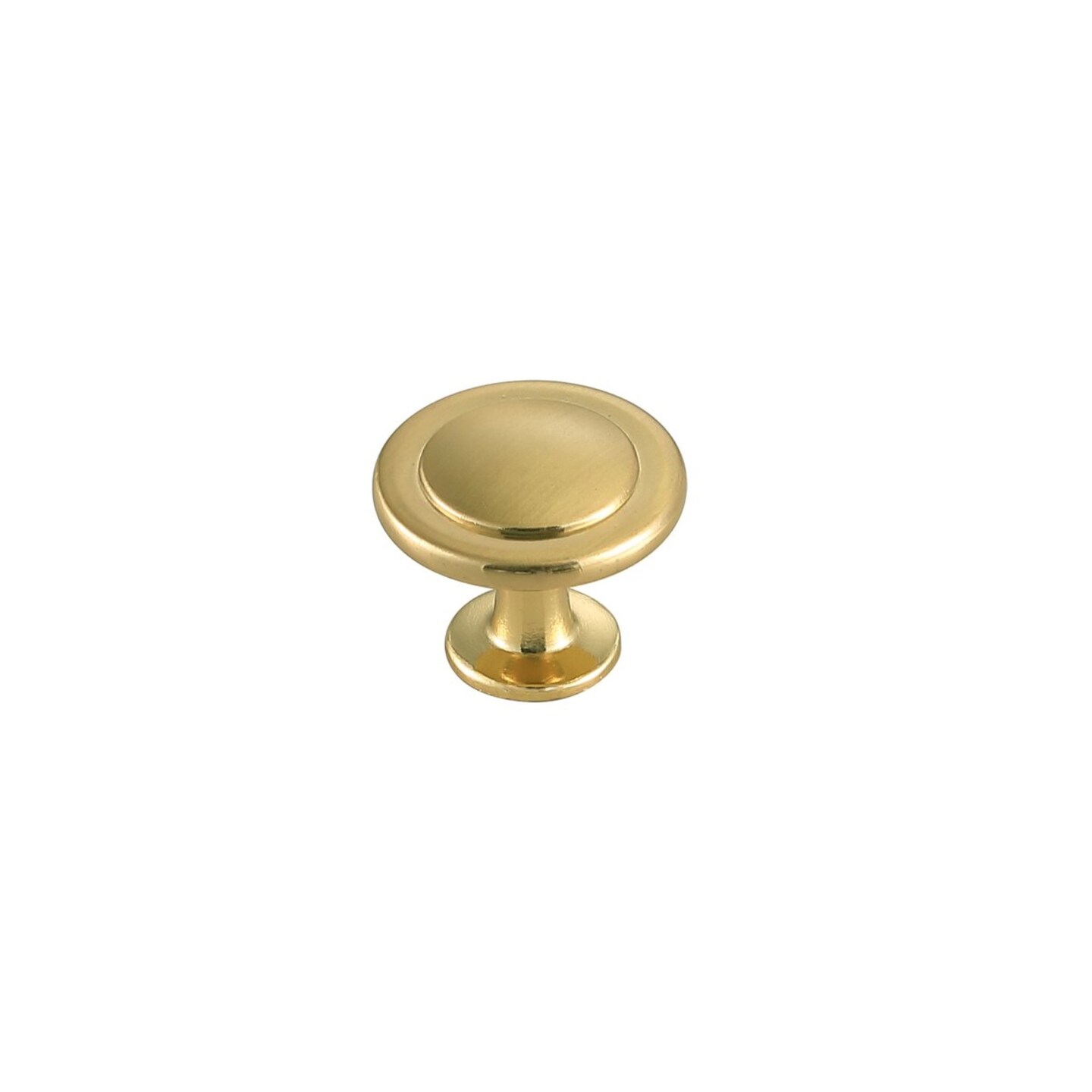 Logyn 1.3" Diameter Brushed Gold Mushroom Knob Multipack (Set of 10)