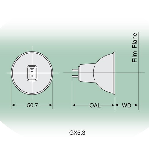 USHIO DDL JCR 150W 20v MR16 GX5.3 Reflector Halogen Lamp