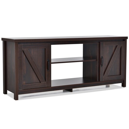 59 Inches TV Stand Media Console Center with Storage Cabinet