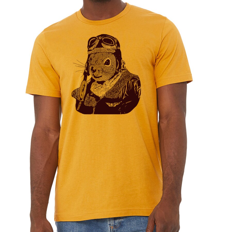 T-shirt Uomo Kiwistar "Trust Me, I'm A Pilot": Design Con Aereo, Blu Navy, Cotone, Taglia XL