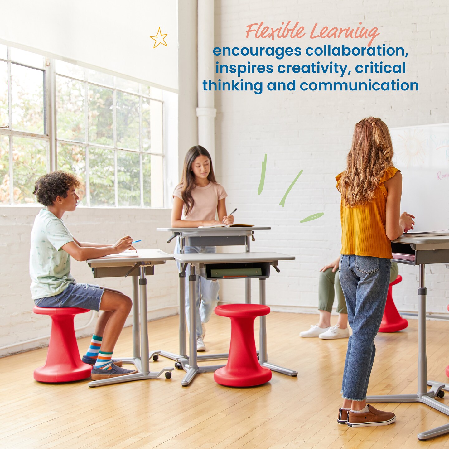 Twist Wobble Stool, 18in Seat Height, Active Seating