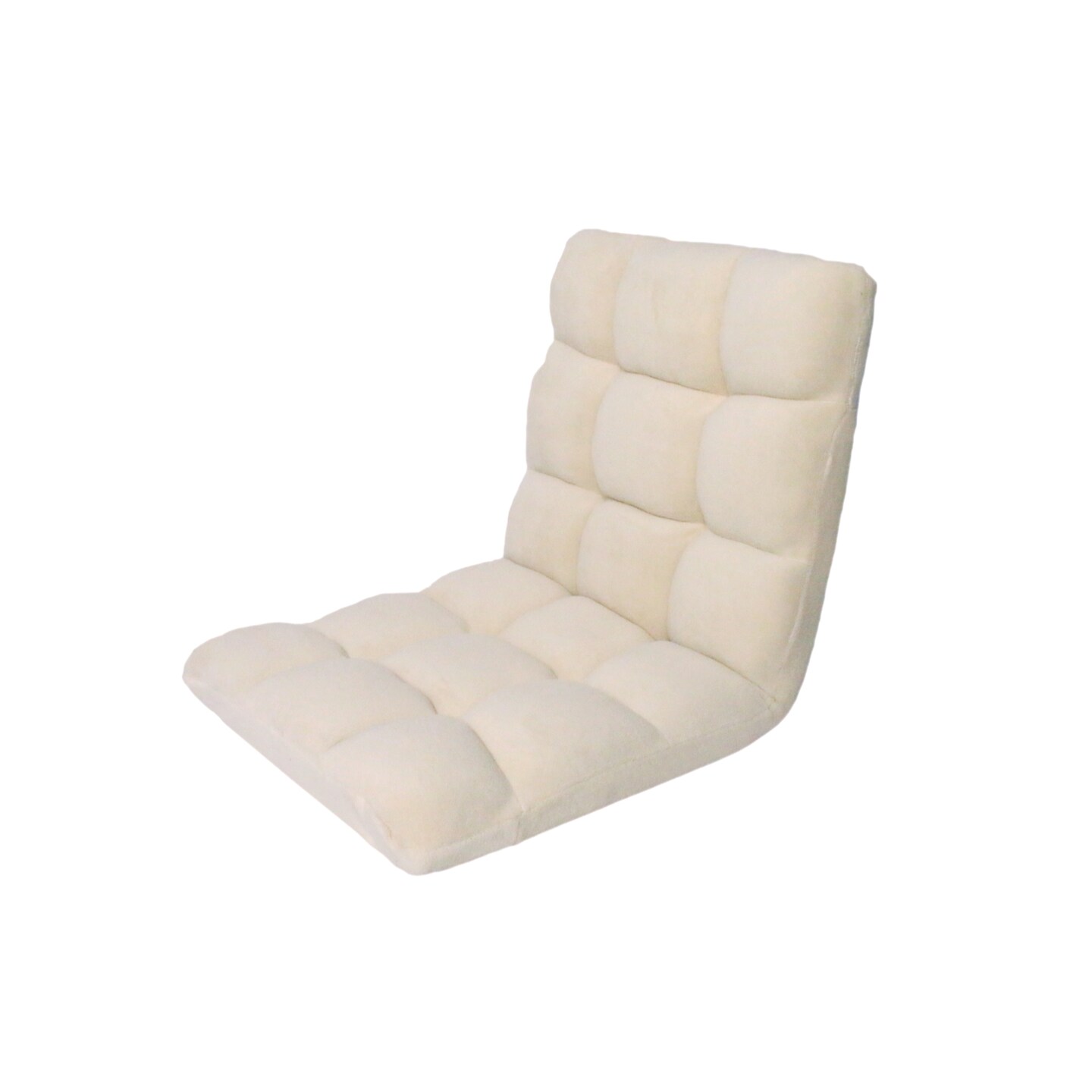 Microplush Quilted Folding Recliner Floor Chair Sleeper