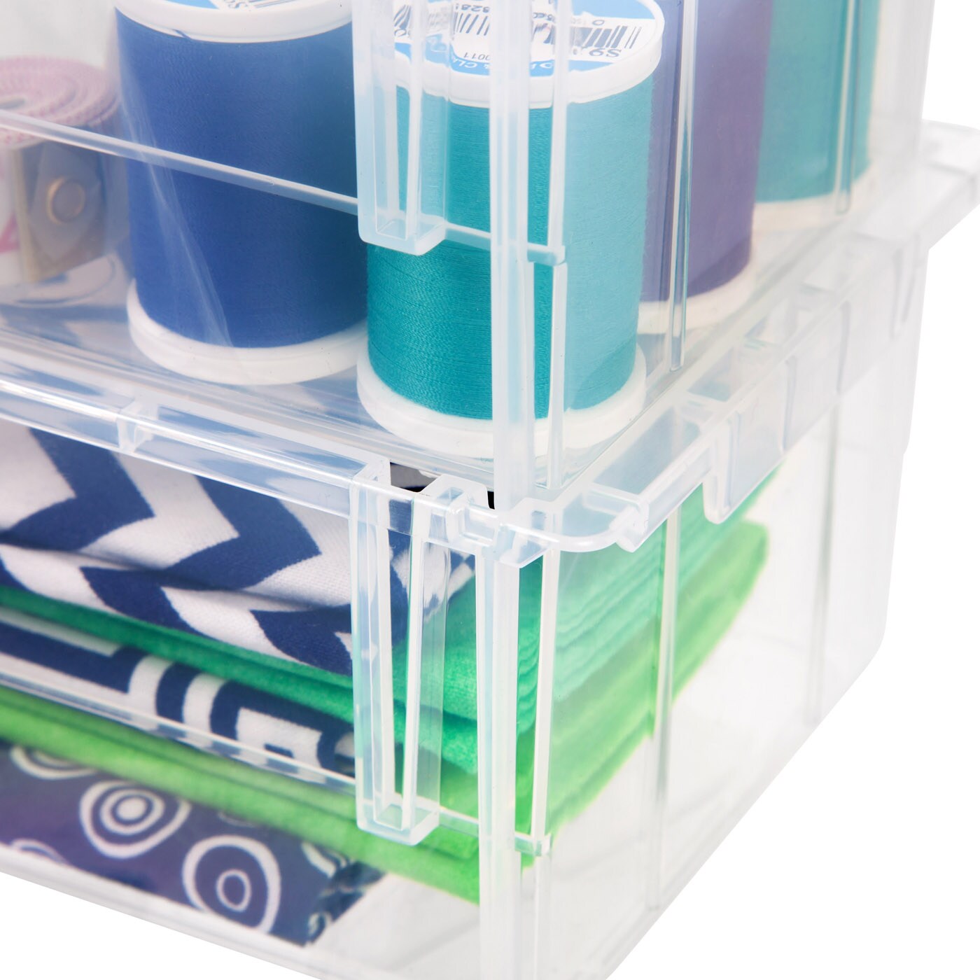 IRIS Jumbo Plastic Open Front Stackable Storage Bin, kitchen organization and Storage Bin, Clear