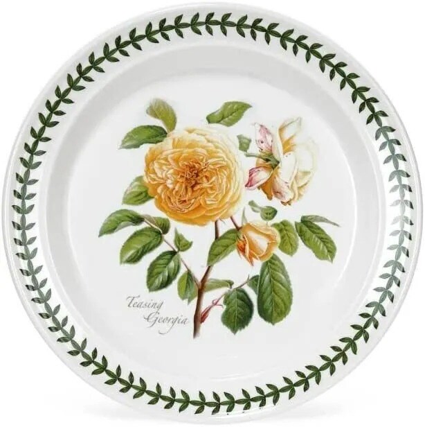 Portmeirion Botanic Roses Salad Plate with a Teasing Georgia Motif