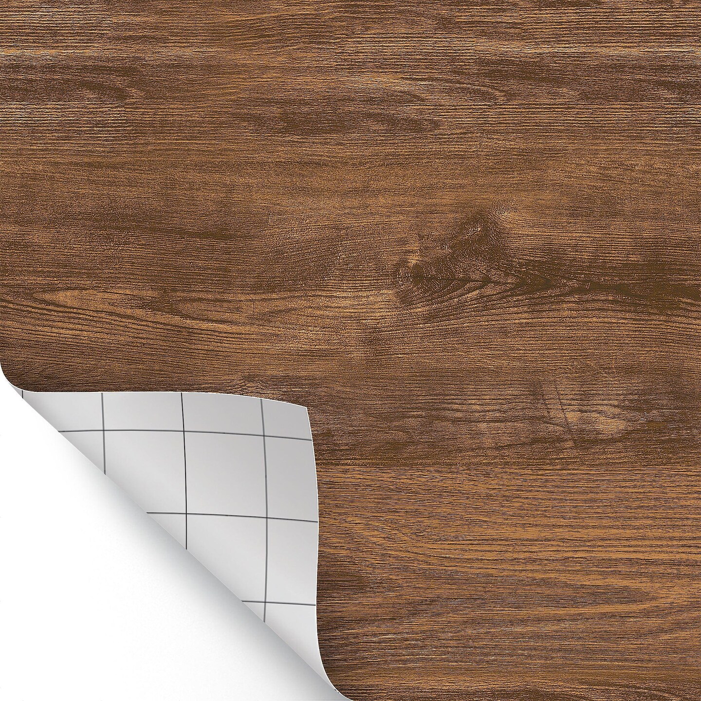 Peel and Stick Decorative Paper Roll, 17-1/2&#x22; x 10 ft, Classic Wood