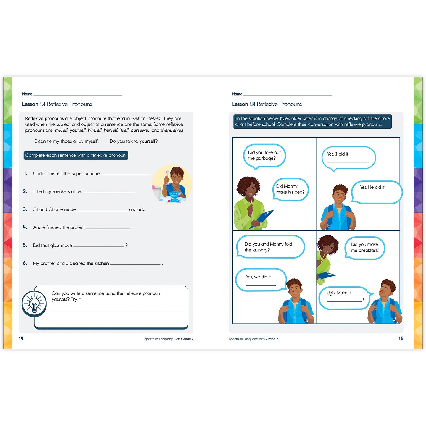 Spectrum Gr2 Language Arts Workbook