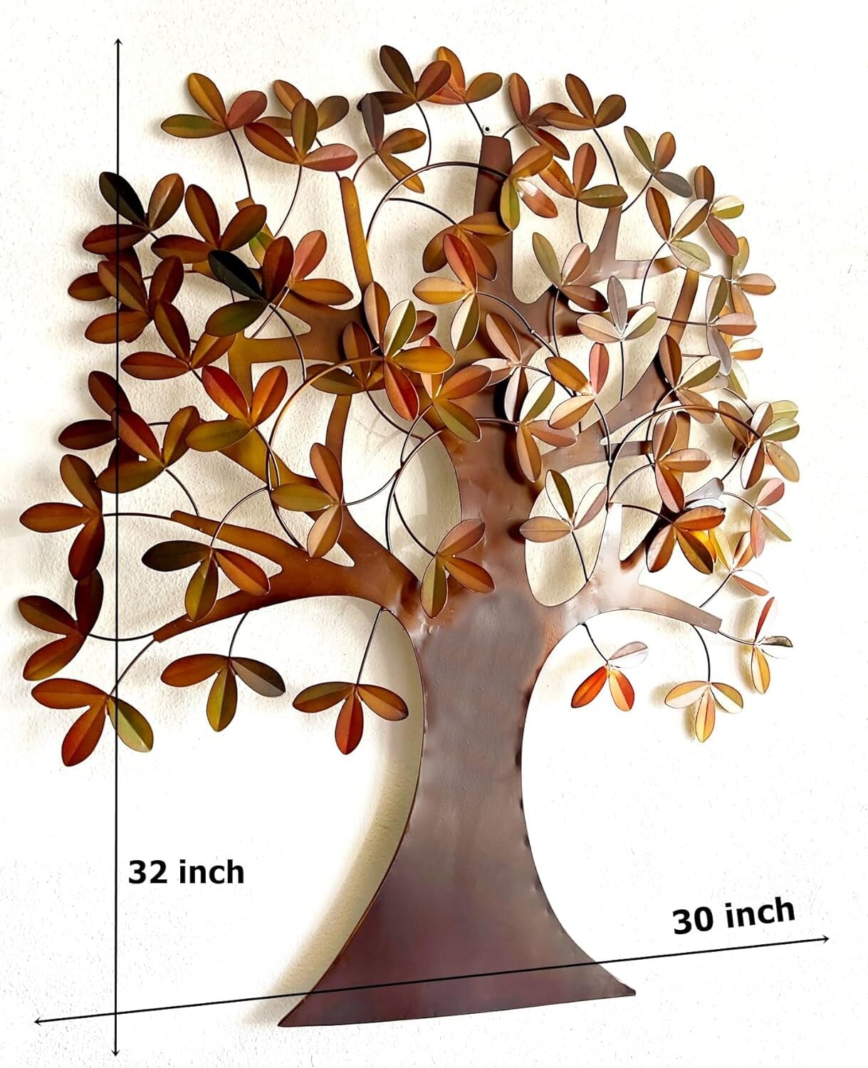 Metal Tree Wall Decor 32&#x22;H, 31&#x22;W Tree of Life
