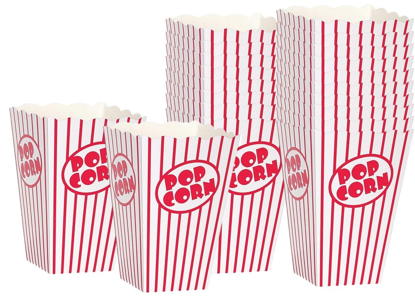 Kedudes Movie Night Popcorn Boxes for Party (20 pack) - Paper Popcorn Buckets -, Movie Theme Party Decorations, Movie Party Favors, Container, Carnival &#x26; Movie Night Supplies, Movie Party Decorations