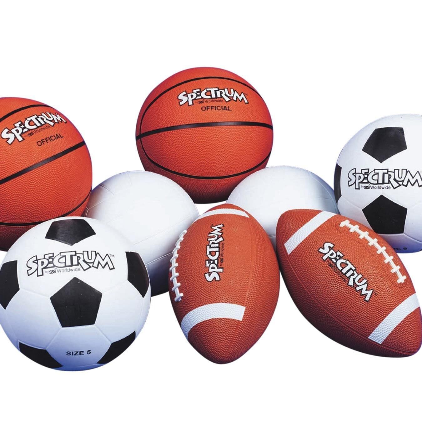 Spectrum&#x2122; Rubber Game Ball Easy Pack Intermediate