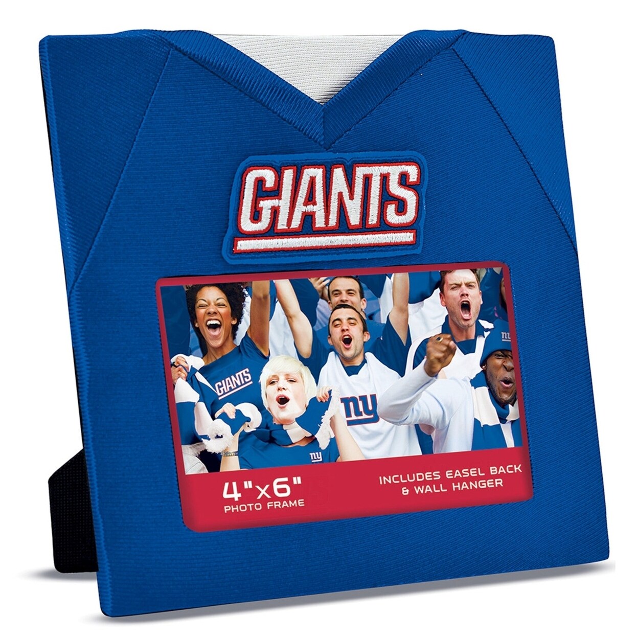 York Giants Picture Frame 4X6 Licensed Nfl Fan Wall Easel Hanger