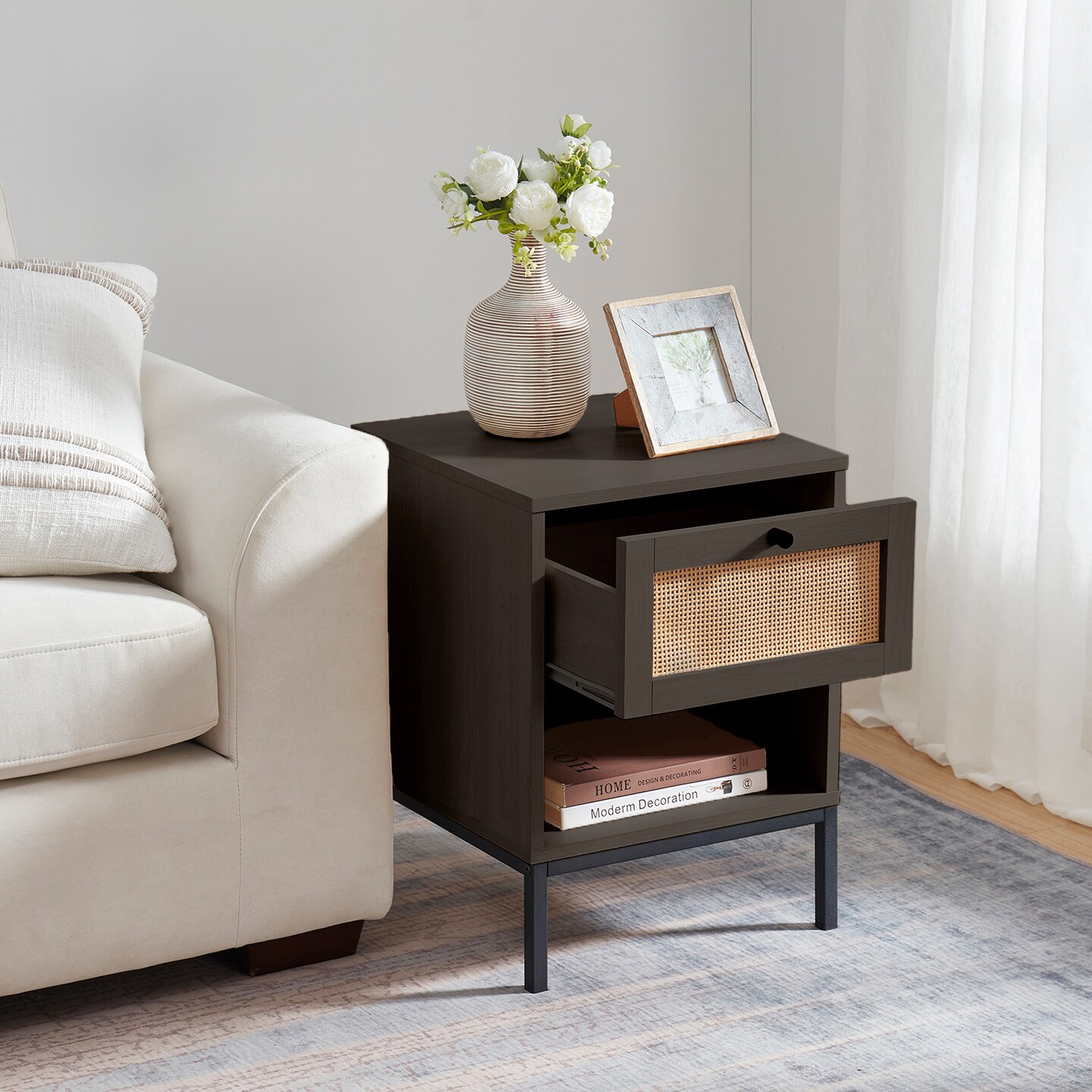 Nestl Small Night Stand End Table