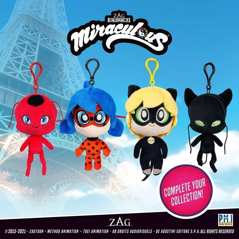 Miraculous Ladybug Tikki Plush Clip-On Backpack Charm 6 Inch Pmi International