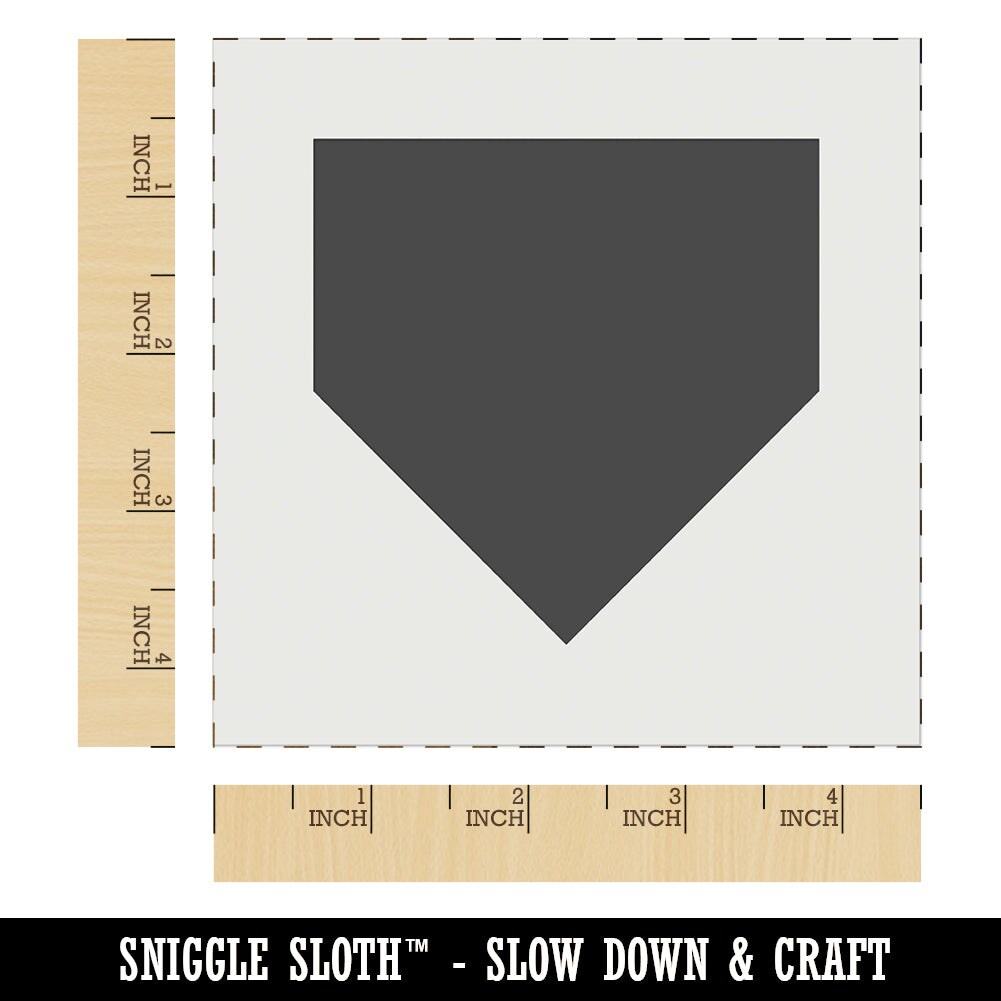 Home Plate Baseball Wall Cookie DIY Craft Reusable Stencil