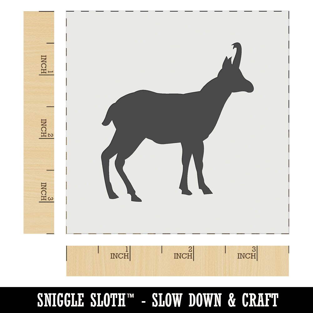 Goat Right Facing Solid Wall Cookie DIY Craft Reusable Stencil